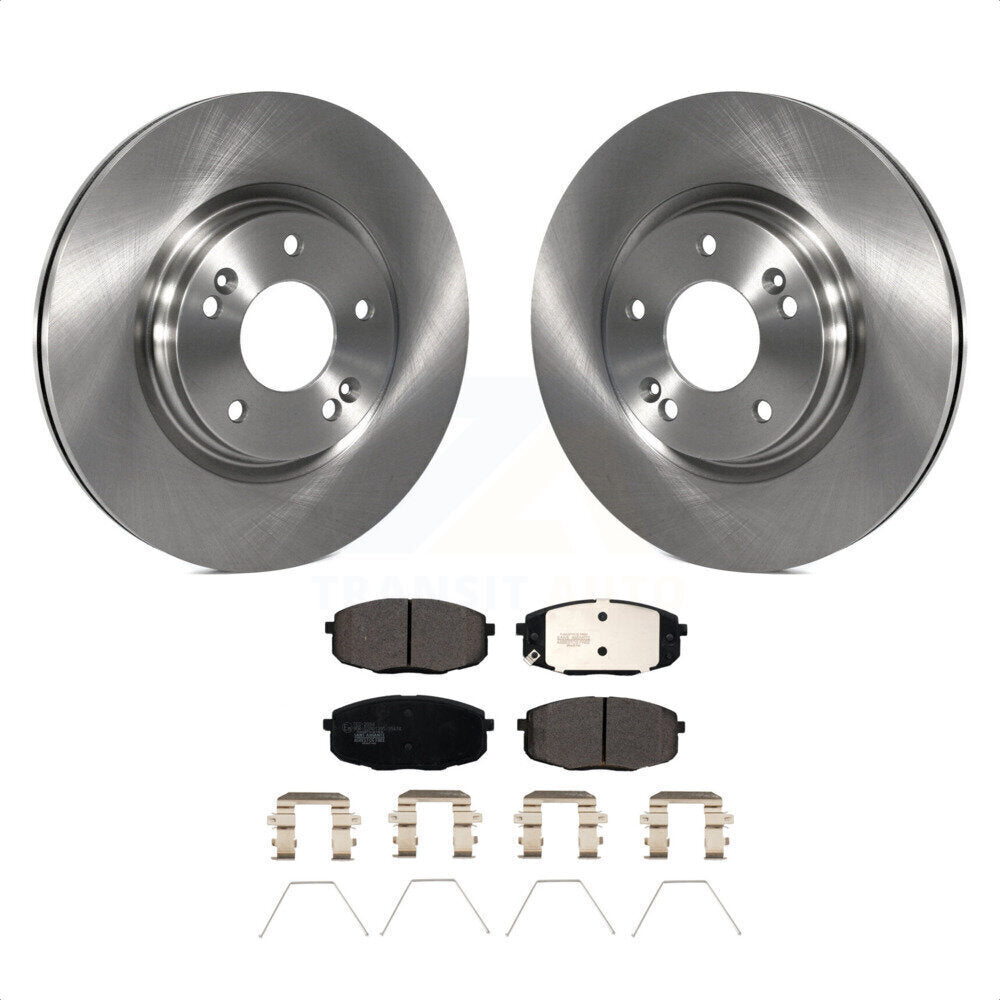 [Avant] Kit de Disque et plaquette (céramique) de frein pour 2020 Kia Forte 1.6L K8T-103213 par Transit Auto