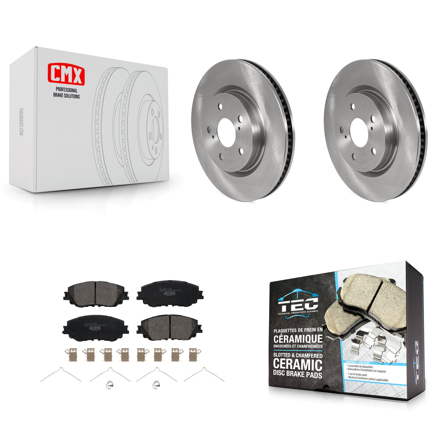 [Avant] Kit de Disque et plaquette (céramique) de frein pour Toyota Camry RAV4 Lexus ES350 Avalon ES300h UX250h UX200 C-HR Venza ES250 Corolla Cross K8T-103216