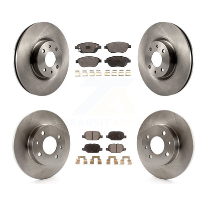 [Avant + Arrière] Kit de Disque et plaquette (céramique) de frein pour 2012-2013 Fiat 500 Turbocharged avec GAS engine K8T-103234