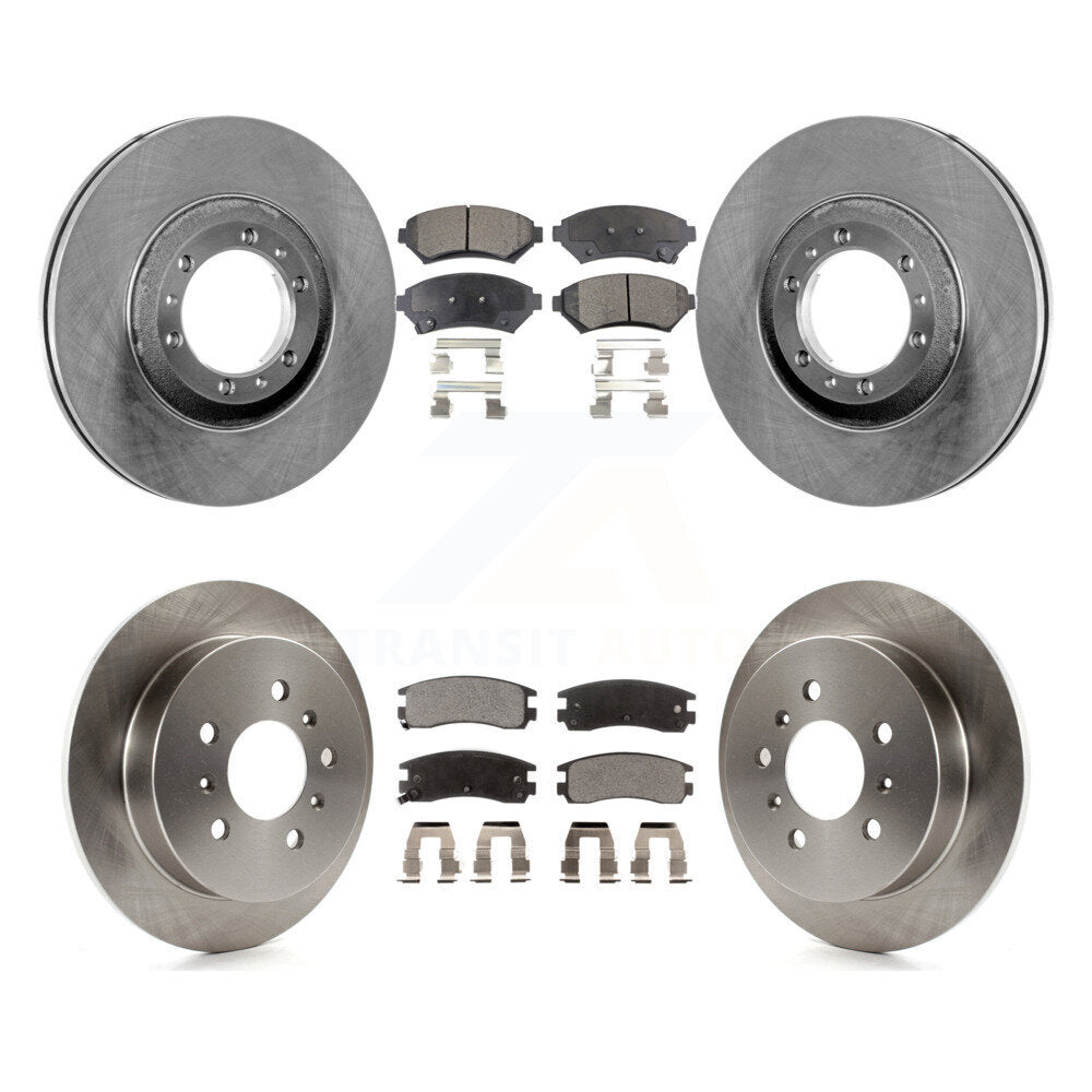 [Avant + Arrière] Kit de Disque et plaquette (céramique) de frein pour Buick Century Pontiac Grand Prix Chevrolet Venture Regal Oldsmobile Intrigue Montana Trans Sport K8T-103257