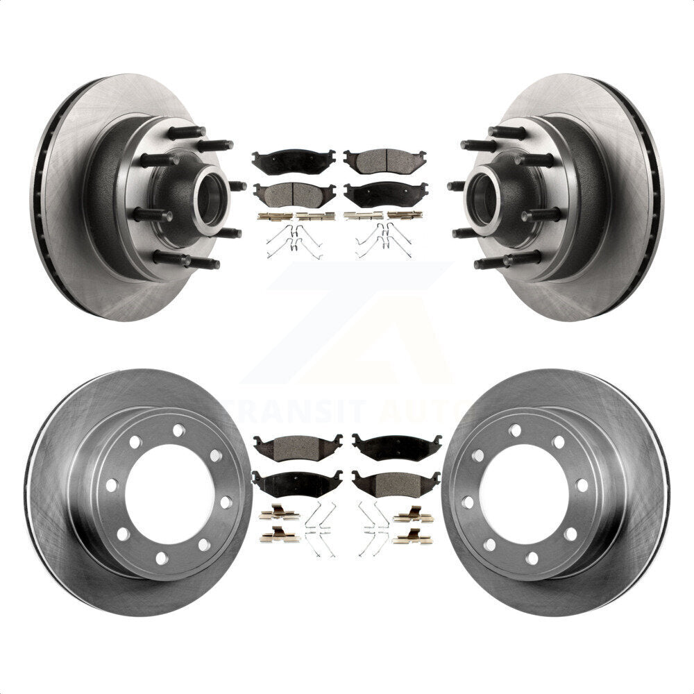 [Avant + Arrière] Kit de Disque et plaquette (céramique) de frein pour 2007 Ford E-150 To 10 16 06 K8T-103325 par Transit Auto