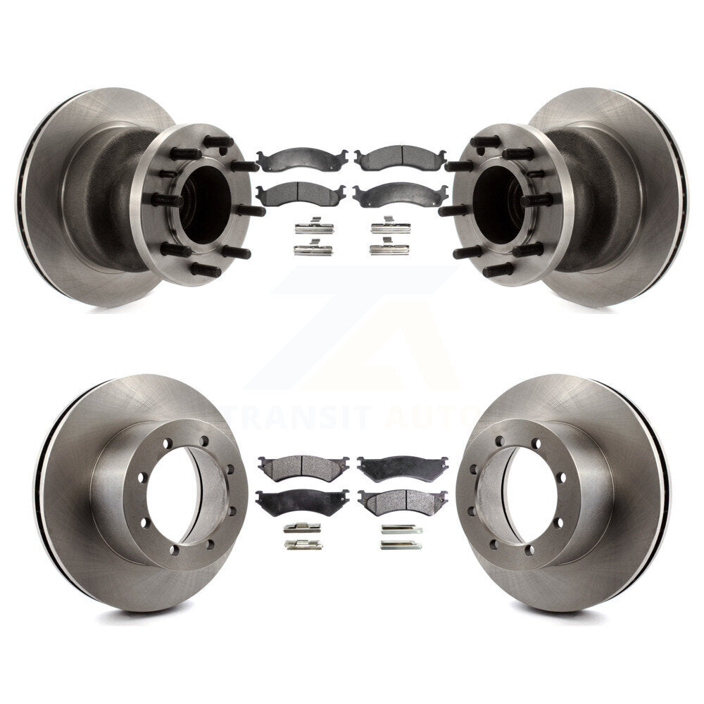 [Avant + Arrière] Kit de Disque et plaquette (céramique) de frein pour 1999-2001 Ford E-350 Super Duty avec Dual Wheels K8T-103328