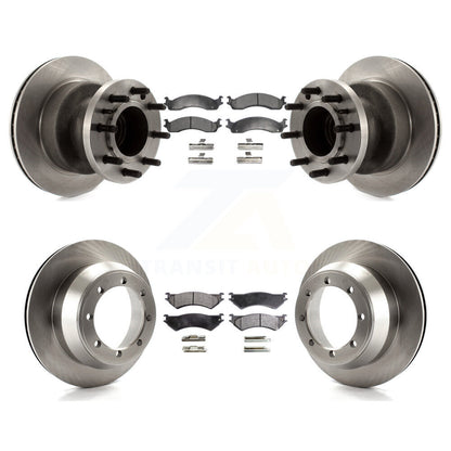 [Avant + Arrière] Kit de Disque et plaquette (céramique) de frein pour Ford E-350 Super Duty Econoline Club Wagon avec Dual Wheels K8T-103329