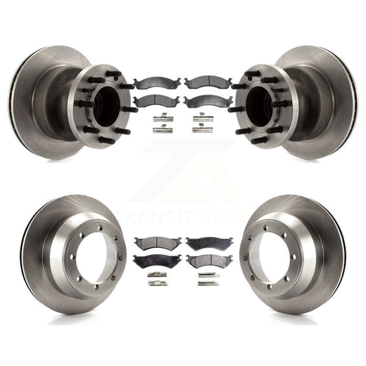 [Avant + Arrière] Kit de Disque et plaquette (céramique) de frein pour Ford E-350 Super Duty Econoline Club Wagon avec Dual Wheels K8T-103329