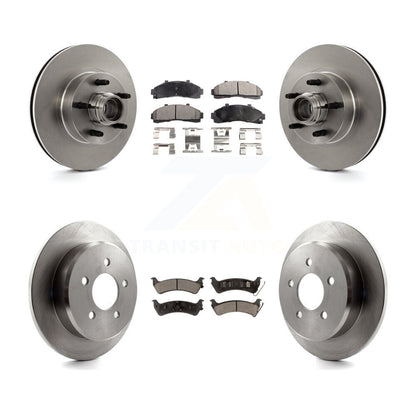 [Avant + Arrière] Kit de Disque et plaquette (céramique) de frein pour 2001 Ford Explorer RWD From 01 02 K8T-103332