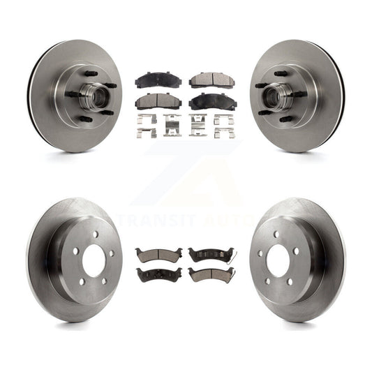 [Avant + Arrière] Kit de Disque et plaquette (céramique) de frein pour 2001 Ford Explorer RWD From 01 02 K8T-103332