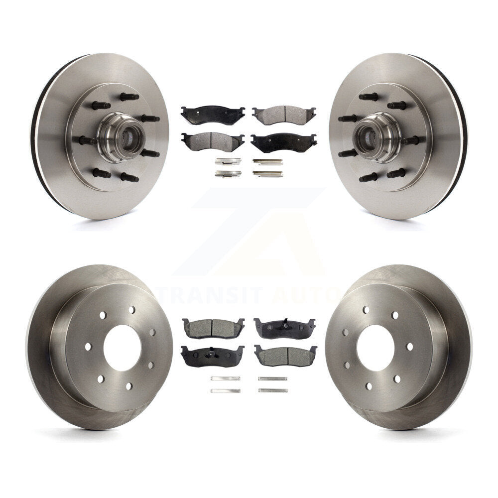 [Avant + Arrière] Kit de Disque et plaquette (céramique) de frein pour Ford F-150 F-250 HD K8T-103336