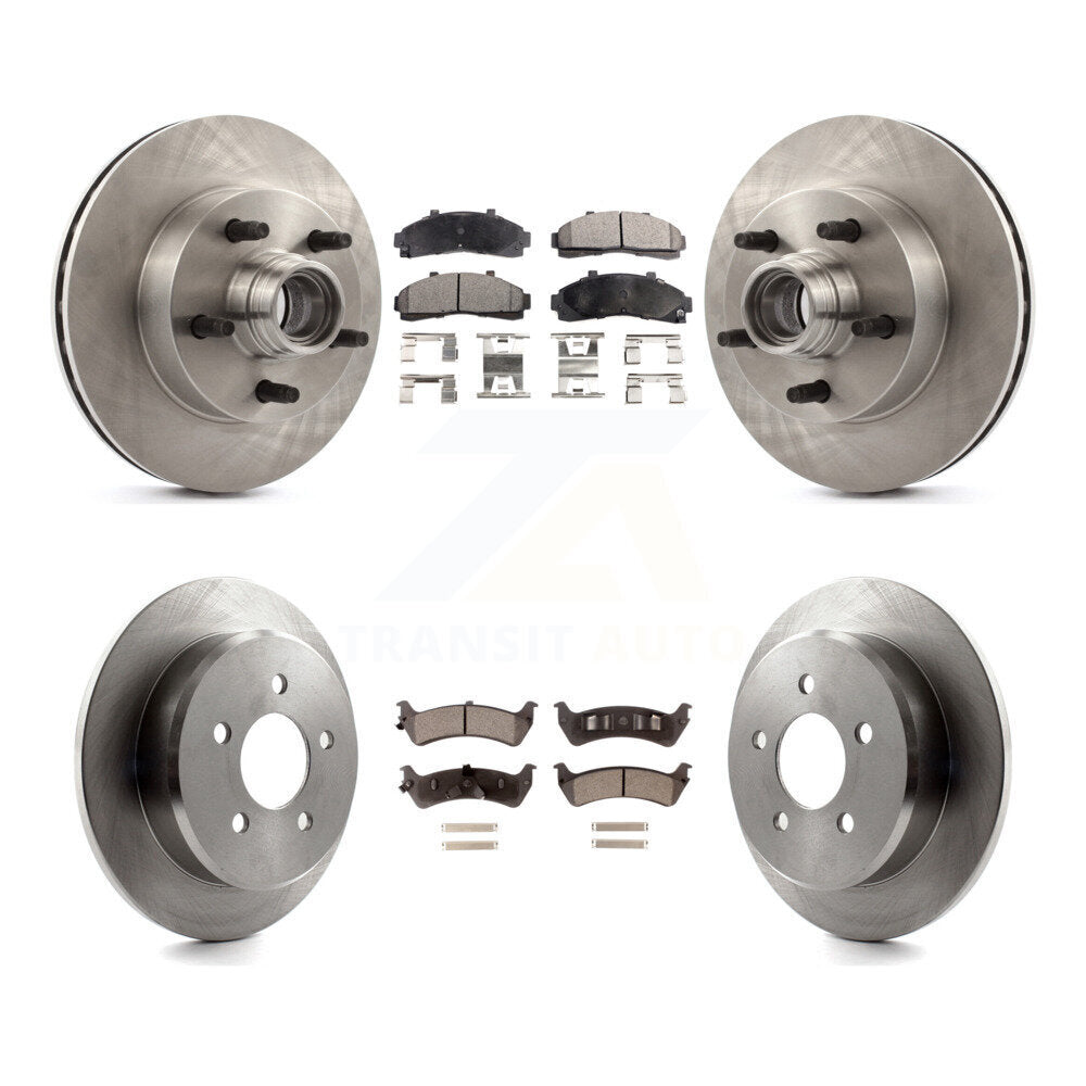 [Avant + Arrière] Kit de Disque et plaquette (céramique) de frein pour Ford Ranger avec 261mm Diameter Rotor K8T-103338