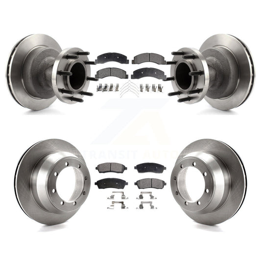 [Avant + Arrière] Kit de Disque et plaquette (céramique) de frein pour Ford F-350 Super Duty avec Dual Wheels K8T-103340