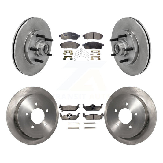 [Avant + Arrière] Kit de Disque et plaquette (céramique) de frein pour 2004 Ford F-150 RWD avec 5 Lug Wheels 11th Digit Of Vin Is C K8T-103344
