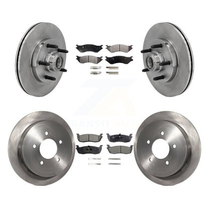 [Avant + Arrière] Kit de Disque et plaquette (céramique) de frein pour Ford F-150 Heritage avec 5 Lug Wheels RWD K8T-103346