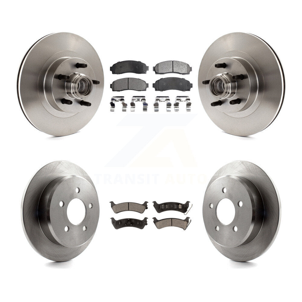 [Avant + Arrière] Kit de Disque et plaquette (céramique) de frein pour Ford Explorer Sport Trac RWD K8T-103347