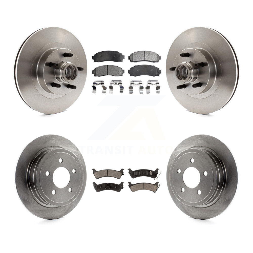 [Avant + Arrière] Kit de Disque et plaquette (céramique) de frein pour Ford Explorer Sport Trac RWD K8T-103349