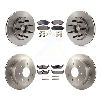 [Avant + Arrière] Kit de Disque et plaquette (céramique) de frein pour Ford F-150 Lincoln Mark LT RWD K8T-103351