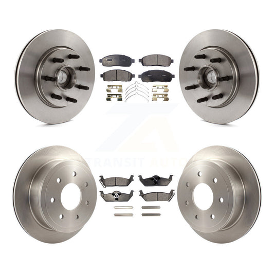 [Avant + Arrière] Kit de Disque et plaquette (céramique) de frein pour Ford F-150 Lincoln Mark LT RWD K8T-103351
