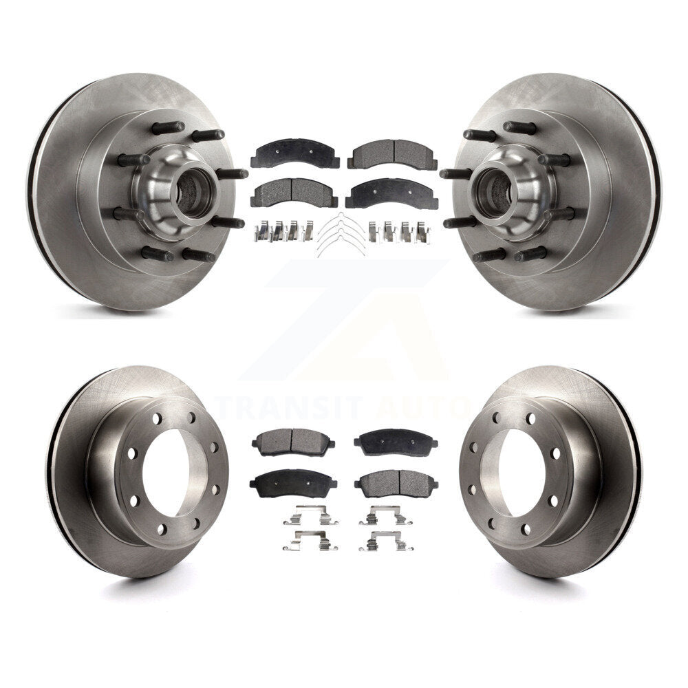 [Avant + Arrière] Kit de Disque et plaquette (céramique) de frein pour 2003-2004 Ford F-250 Super Duty F-350 Excursion K8T-103352
