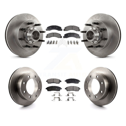 [Avant + Arrière] Kit de Disque et plaquette (céramique) de frein pour 2003-2004 Ford F-250 Super Duty F-350 Excursion K8T-103352