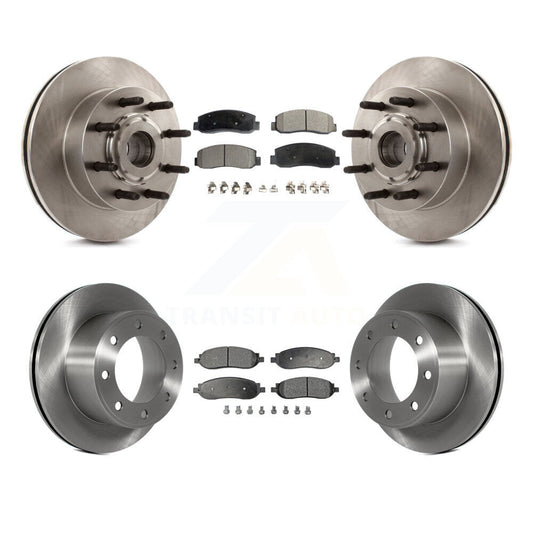 [Avant + Arrière] Kit de Disque et plaquette (céramique) de frein pour 2005-2007 Ford F-250 Super Duty F-350 RWD K8T-103353