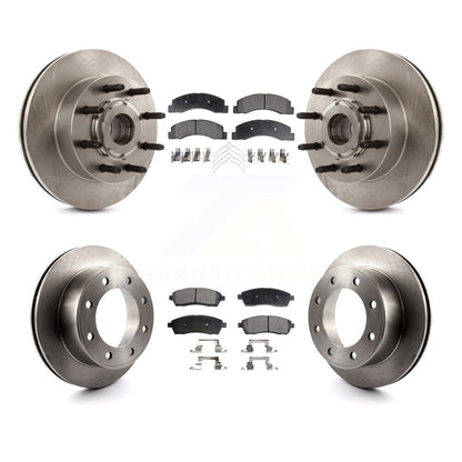 [Avant + Arrière] Kit de Disque et plaquette (céramique) de frein pour 2005 Ford Excursion RWD K8T-103354