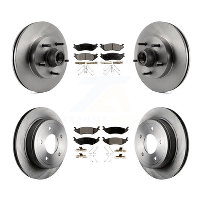 [Avant + Arrière] Kit de Disque et plaquette (céramique) de frein pour Ford E-150 Club Wagon Econoline K8T-103355