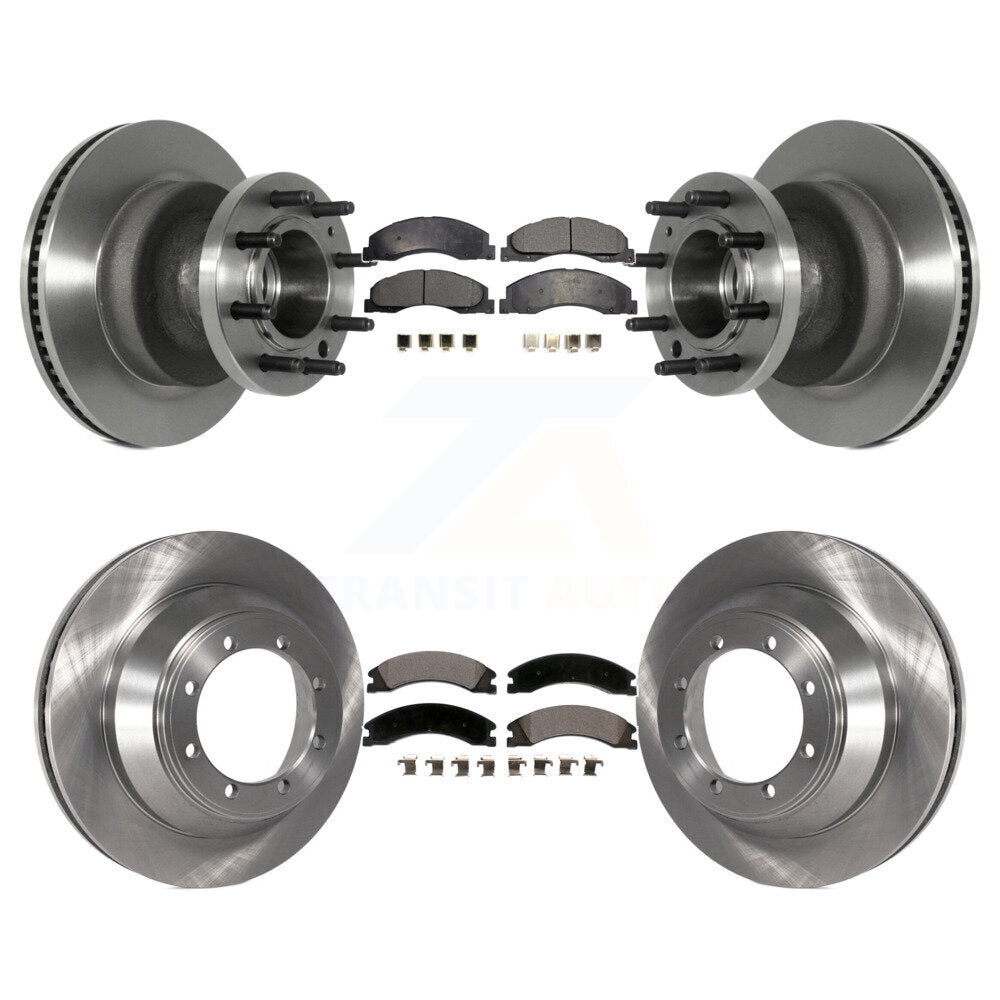 [Avant + Arrière] Kit de Disque et plaquette (céramique) de frein pour Ford E-450 Super Duty K8T-103358