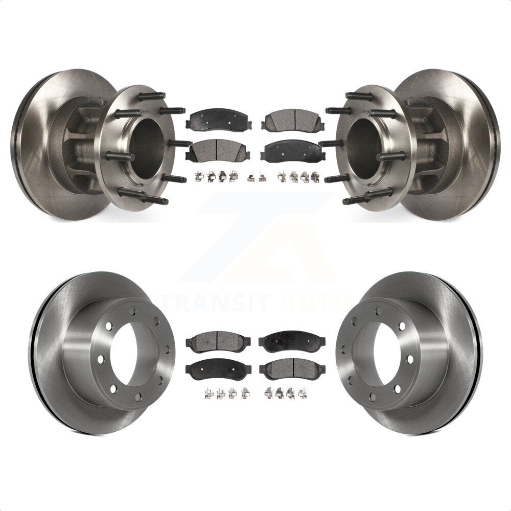 [Avant + Arrière] Kit de Disque et plaquette (céramique) de frein pour 2011-2012 Ford F-250 Super Duty RWD avec Dual Wheels K8T-103361 par Transit Auto