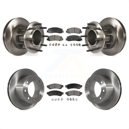 [Avant + Arrière] Kit de Disque et plaquette (céramique) de frein pour 2011-2012 Ford F-250 Super Duty RWD avec Dual Wheels K8T-103361 par Transit Auto