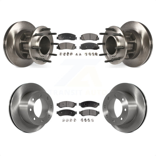 [Avant + Arrière] Kit de Disque et plaquette (céramique) de frein pour 2011-2012 Ford F-250 Super Duty RWD avec Dual Wheels K8T-103361 par Transit Auto