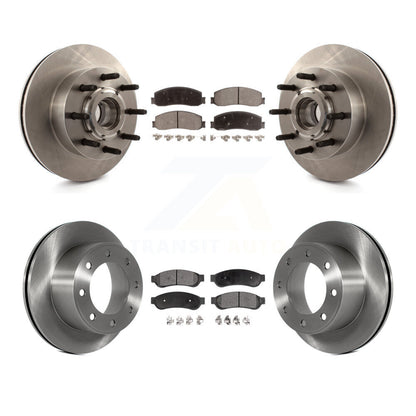 [Avant + Arrière] Kit de Disque et plaquette (céramique) de frein pour Ford F-250 Super Duty F-350 avec Single Wheels RWD K8T-103364