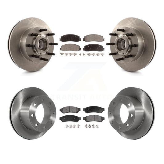 [Avant + Arrière] Kit de Disque et plaquette (céramique) de frein pour Ford F-250 Super Duty F-350 avec Single Wheels RWD K8T-103364