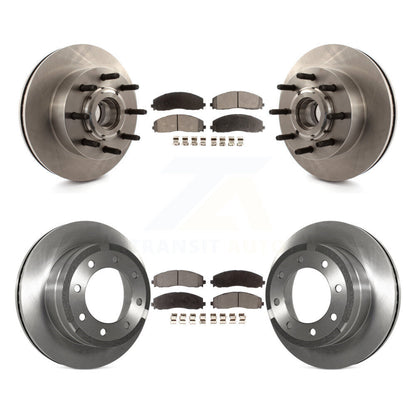 [Avant + Arrière] Kit de Disque et plaquette (céramique) de frein pour 2013 Ford F-350 Super Duty Platinum avec RWD 6.7L avec Single Wheels K8T-103365