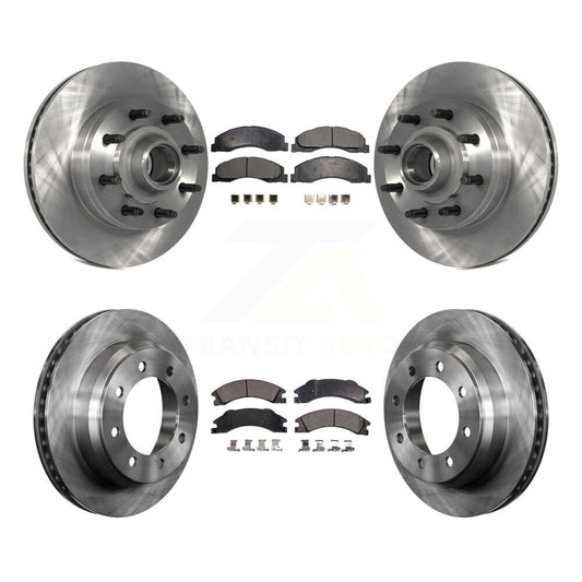 [Avant + Arrière] Kit de Disque et plaquette (céramique) de frein pour Ford E-350 Super Duty E-250 E-150 Econoline K8T-103366