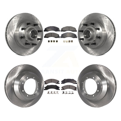 [Avant + Arrière] Kit de Disque et plaquette (céramique) de frein pour 2009-2010 Ford E-450 Super Duty DIESEL engine avec Single Wheels K8T-103367