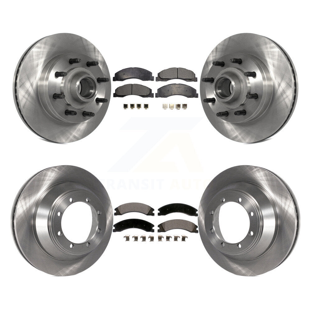 [Avant + Arrière] Kit de Disque et plaquette (céramique) de frein pour Ford E-450 Super Duty avec Single Wheels K8T-103368