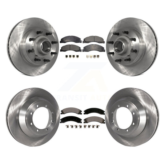 [Avant + Arrière] Kit de Disque et plaquette (céramique) de frein pour Ford E-450 Super Duty avec Single Wheels K8T-103368