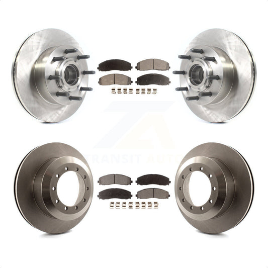 [Avant + Arrière] Kit de Disque et plaquette (céramique) de frein pour 2015-2016 Ford F-350 Super Duty Cab & Chassis avec RWD avec Single Wheels K8T-103370 par Transit Auto