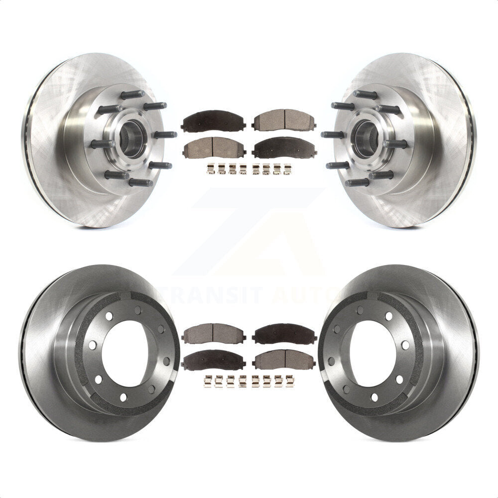[Avant + Arrière] Kit de Disque et plaquette (céramique) de frein pour Ford F-250 Super Duty F-350 K8T-103371 par Transit Auto