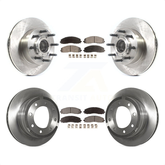 [Avant + Arrière] Kit de Disque et plaquette (céramique) de frein pour Ford F-250 Super Duty F-350 K8T-103371 par Transit Auto
