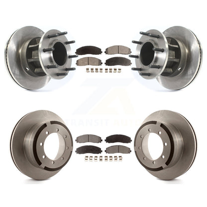 [Avant + Arrière] Kit de Disque et plaquette (céramique) de frein pour Ford F-350 Super Duty F-250 avec Dual Wheels K8T-103375