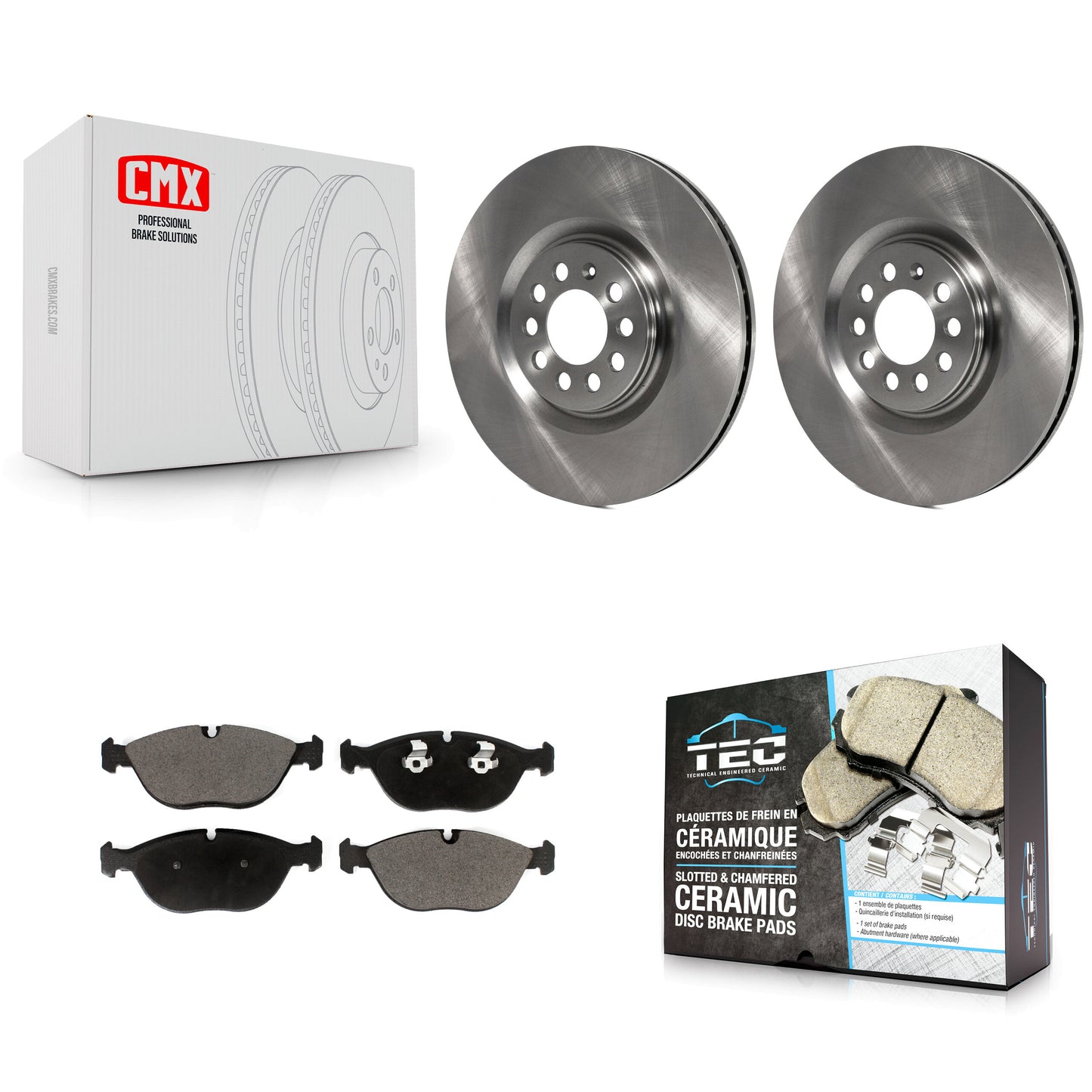 [Avant] Kit de Disque et plaquette (céramique) de frein pour 2006 Audi TT Quattro 3.2L K8T-103376