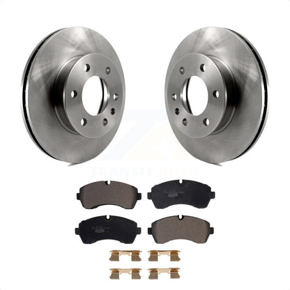 [Avant] Kit de Disque et plaquette (céramique) de frein pour Sprinter 3500 Mercedes-Benz 2500 Freightliner Dodge 1500 4500 3500XD K8T-103405 par Transit Auto