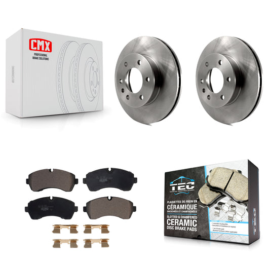 [Avant] Kit de Disque et plaquette (céramique) de frein pour Sprinter 3500 Mercedes-Benz 2500 Freightliner Dodge 1500 4500 3500XD K8T-103405