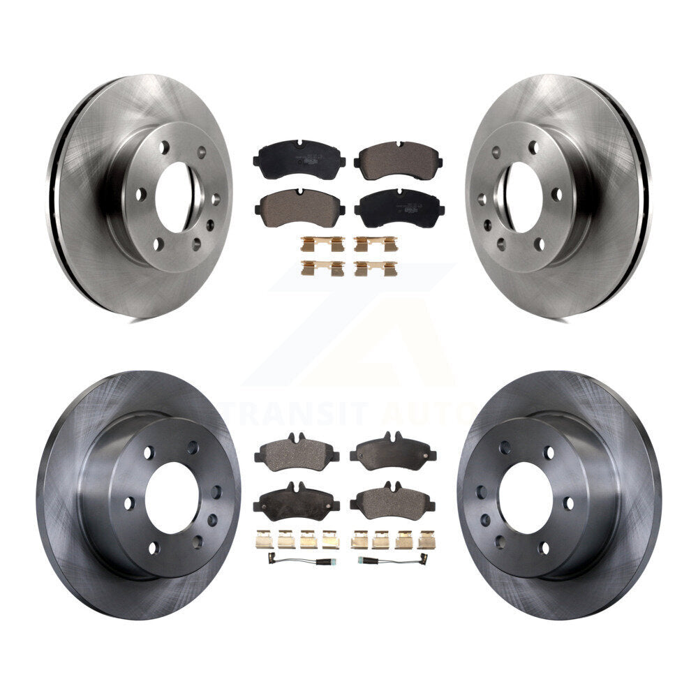 [Avant + Arrière] Kit de Disque et plaquette (céramique) de frein pour Sprinter 3500 Dodge Freightliner K8T-103408