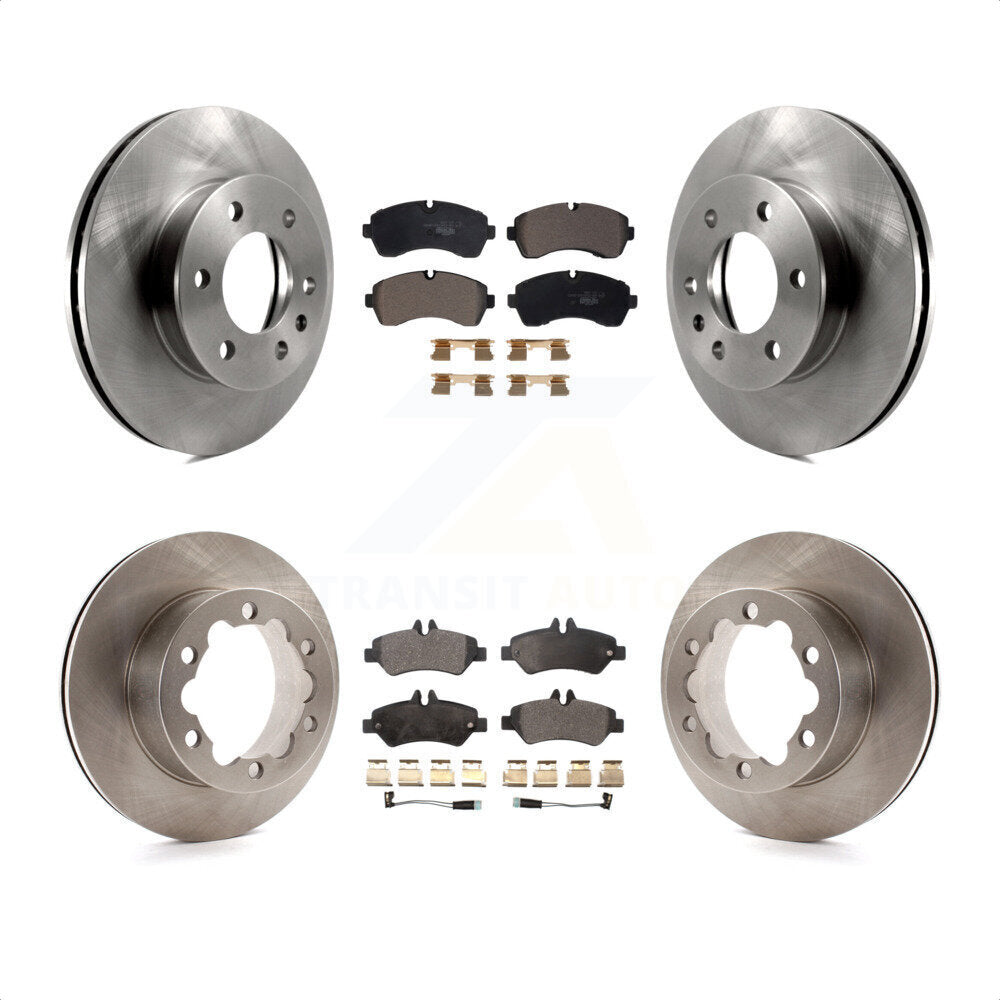 [Avant + Arrière] Kit de Disque et plaquette (céramique) de frein pour Mercedes-Benz Sprinter 3500 K8T-103409 par Transit Auto
