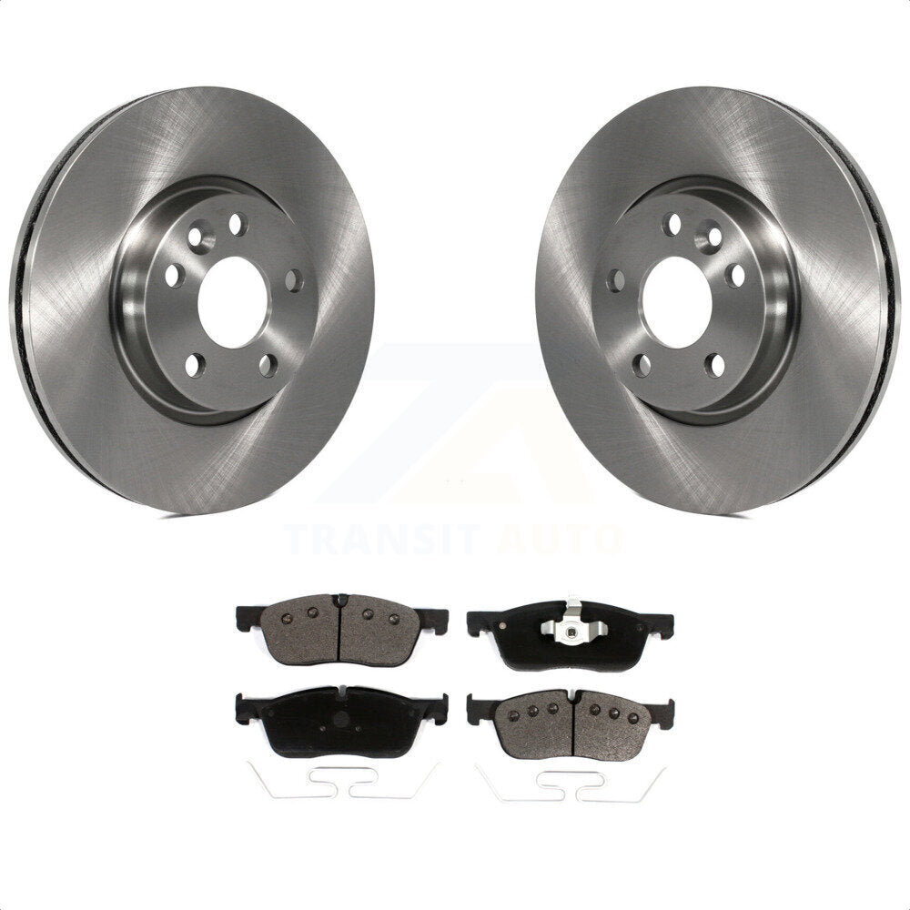 [Avant] Kit de Disque et plaquette (céramique) de frein pour 2016-2017 Land Rover Range Evoque avec 300mm Diameter Rotor K8T-103422 par Transit Auto
