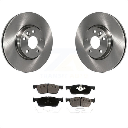 [Avant] Kit de Disque et plaquette (céramique) de frein pour 2016-2017 Land Rover Range Evoque avec 300mm Diameter Rotor K8T-103422 par Transit Auto