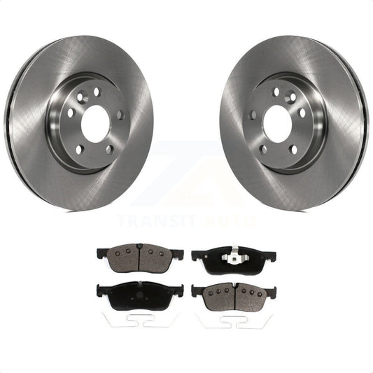 [Avant] Kit de Disque et plaquette (céramique) de frein pour 2016-2017 Land Rover Range Evoque avec 300mm Diameter Rotor K8T-103422 par Transit Auto