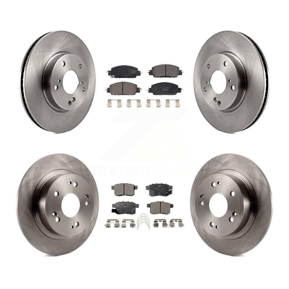 [Avant + Arrière] Kit de Disque et plaquette (céramique) de frein pour 2017 Honda Accord LX-S K8T-103434