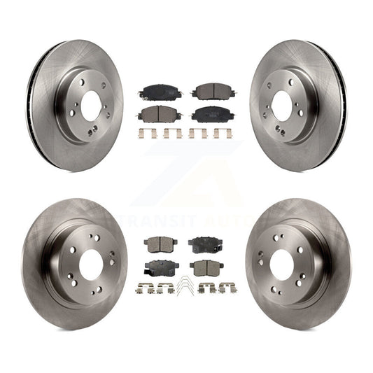 [Avant + Arrière] Kit de Disque et plaquette (céramique) de frein pour 2017 Honda Accord LX-S K8T-103434