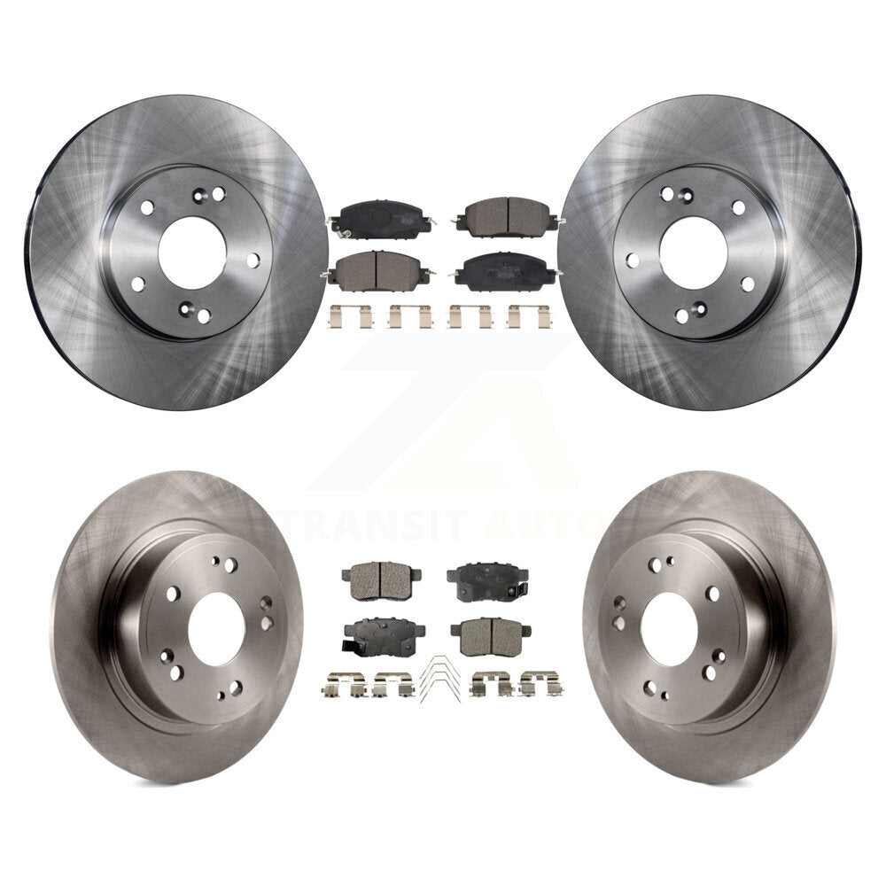 [Avant + Arrière] Kit de Disque et plaquette (céramique) de frein pour 2016 Honda Accord LX-S avec 2.4L K8T-103435